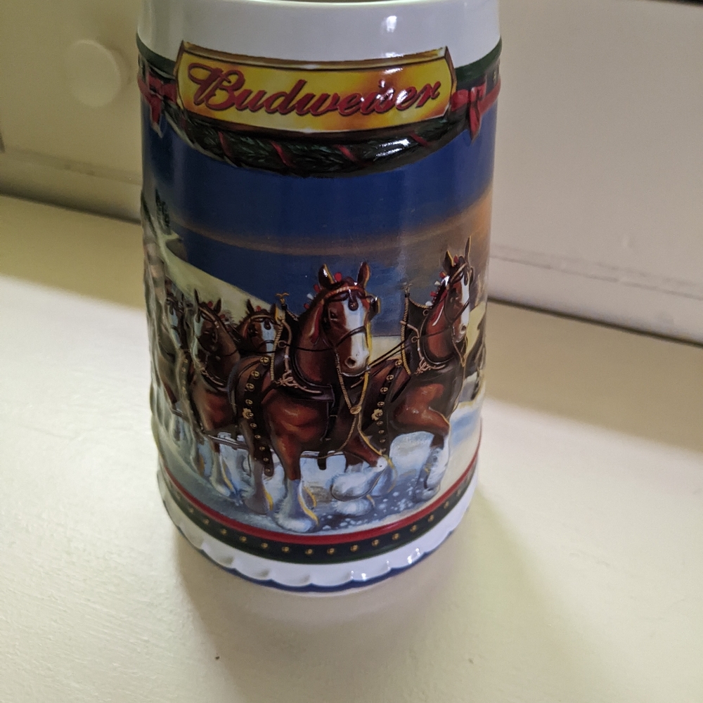 Budweiser Holiday Stein